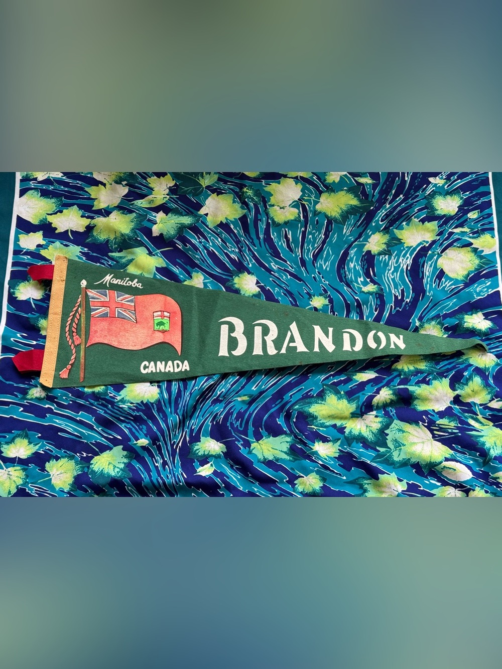 ✨Vintage 50’s Brandon MB Pennant Flag✨